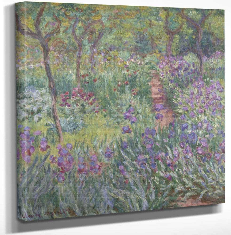 The Artist’s Garden In Giverny By Claude Monet Fine Art Print