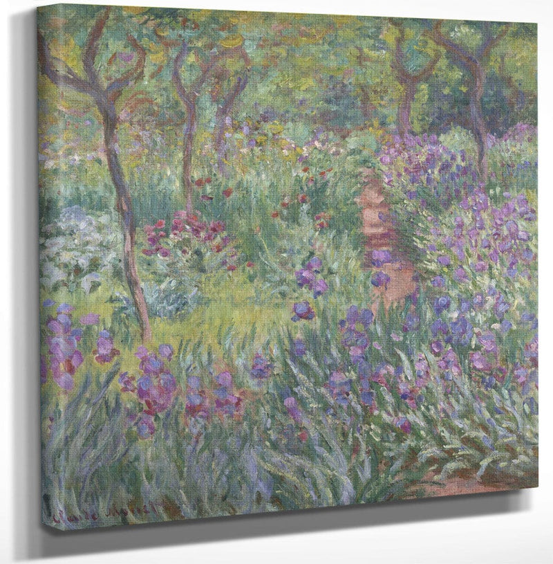 The Artist’s Garden In Giverny By Claude Monet Fine Art Print