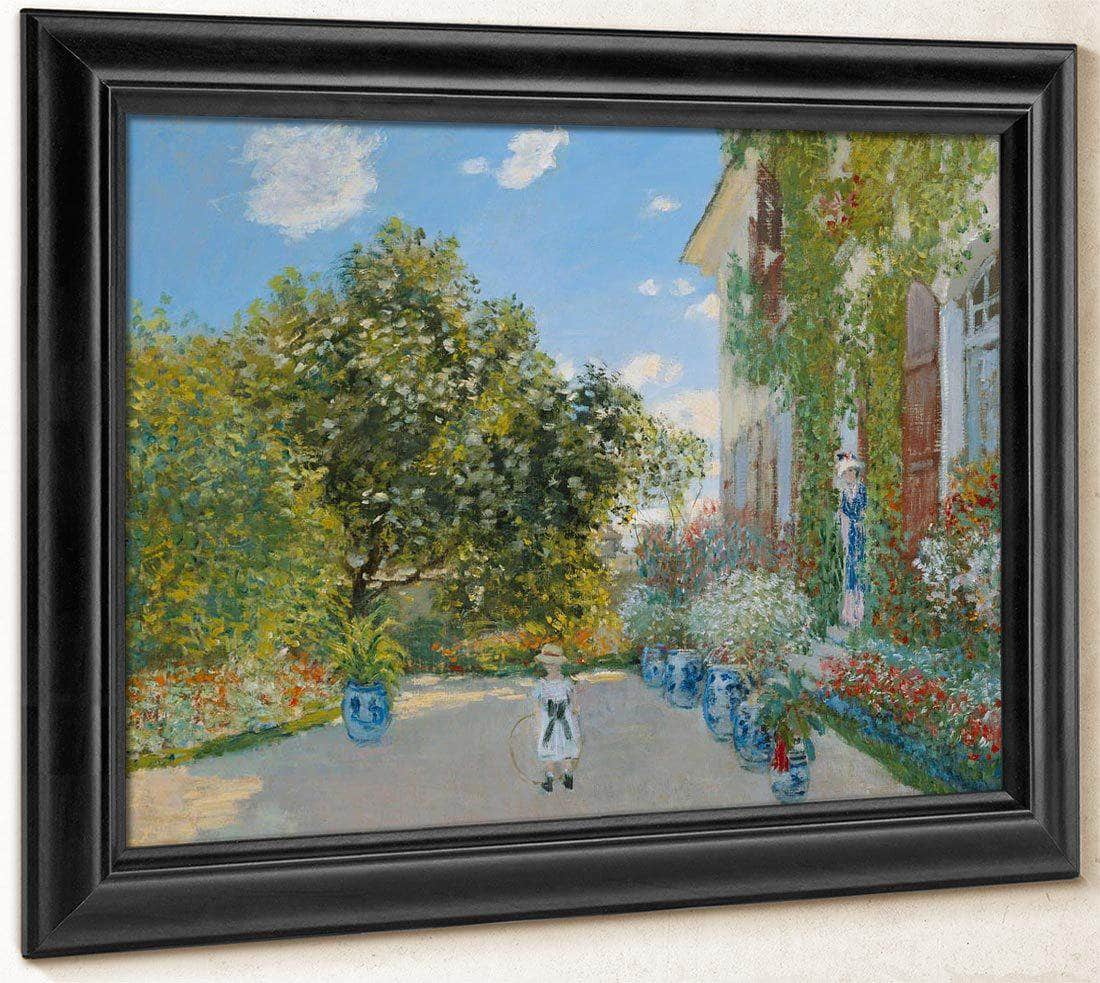 The Artist's House At Argenteuil By Monet Claude Fine Art Print