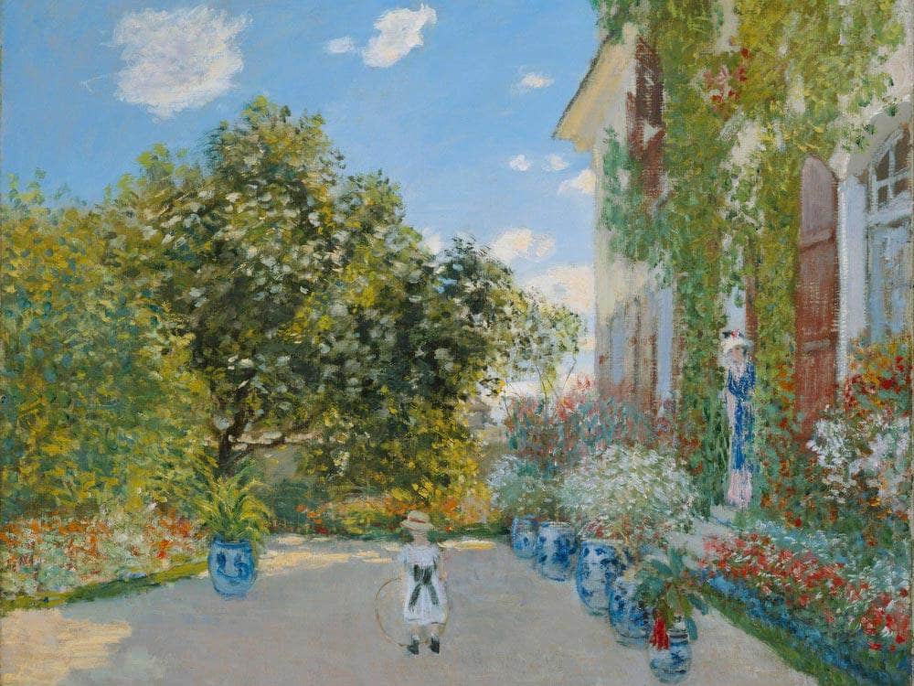 The Artist's House At Argenteuil By Monet Claude Fine Art Print