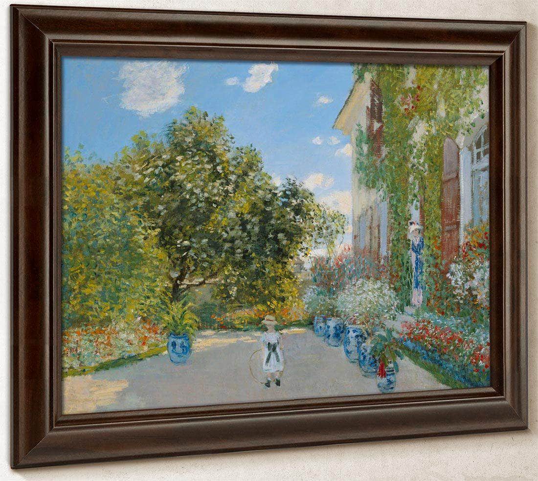 The Artist's House At Argenteuil By Monet Claude Fine Art Print