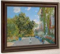 The Artist's House At Argenteuil By Monet Claude Fine Art Print