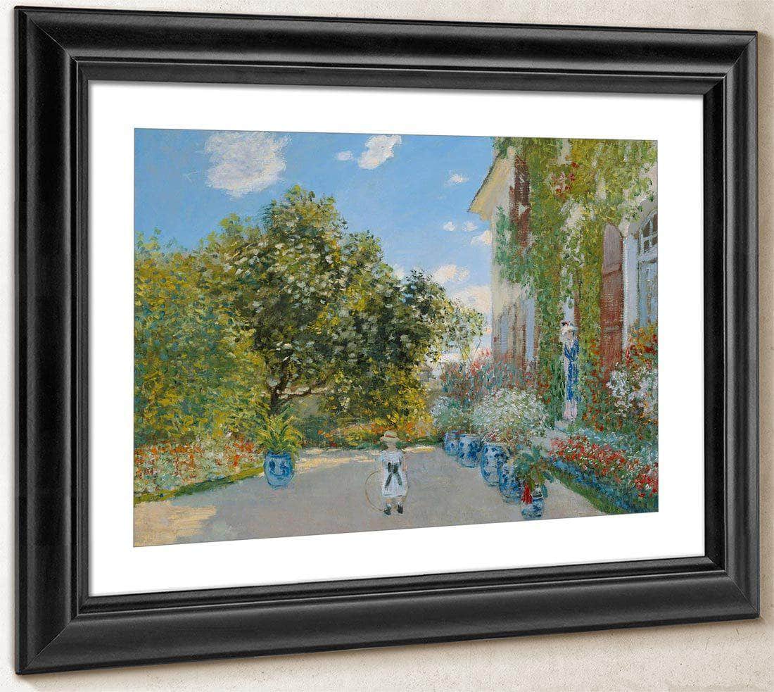The Artist's House At Argenteuil By Monet Claude Fine Art Print