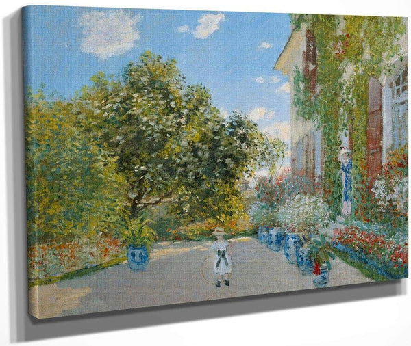 The Artist's House At Argenteuil By Monet Claude Fine Art Print