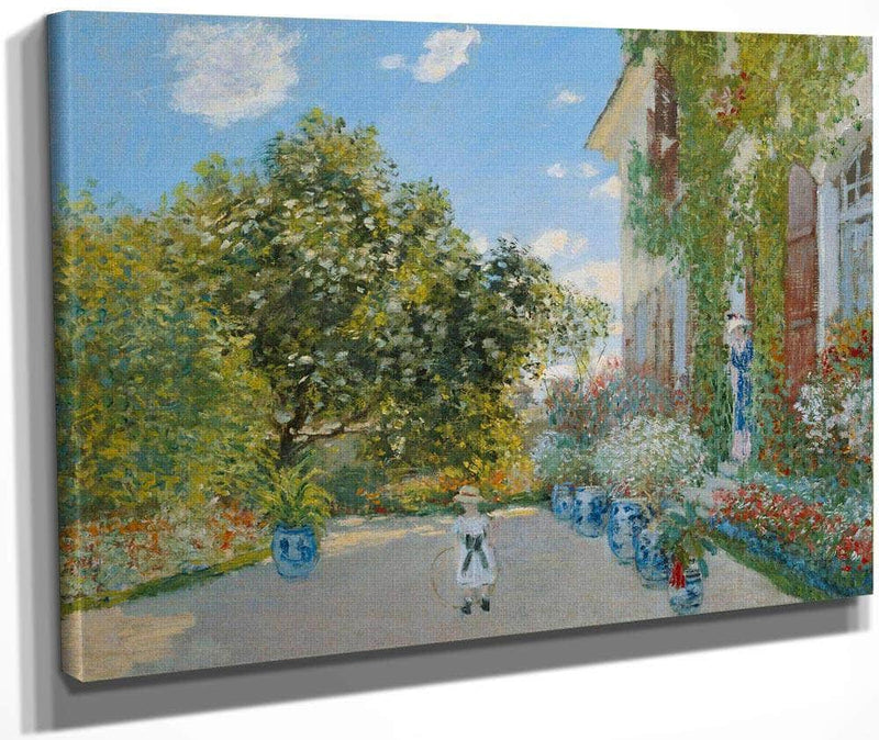 The Artist's House At Argenteuil By Monet Claude Fine Art Print
