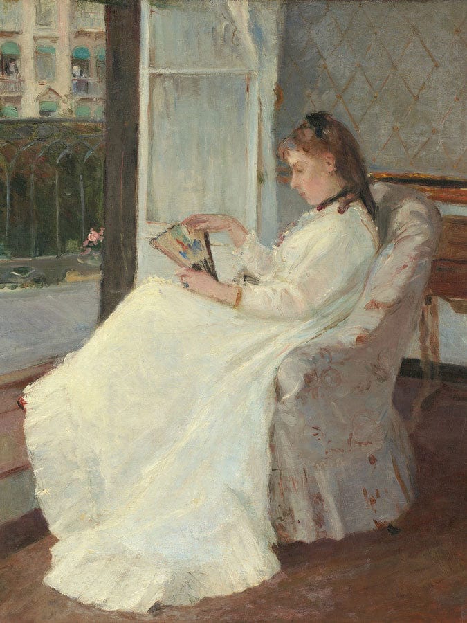 The Artist's Sister At A Window By Berthe Morisot Fine Art Print