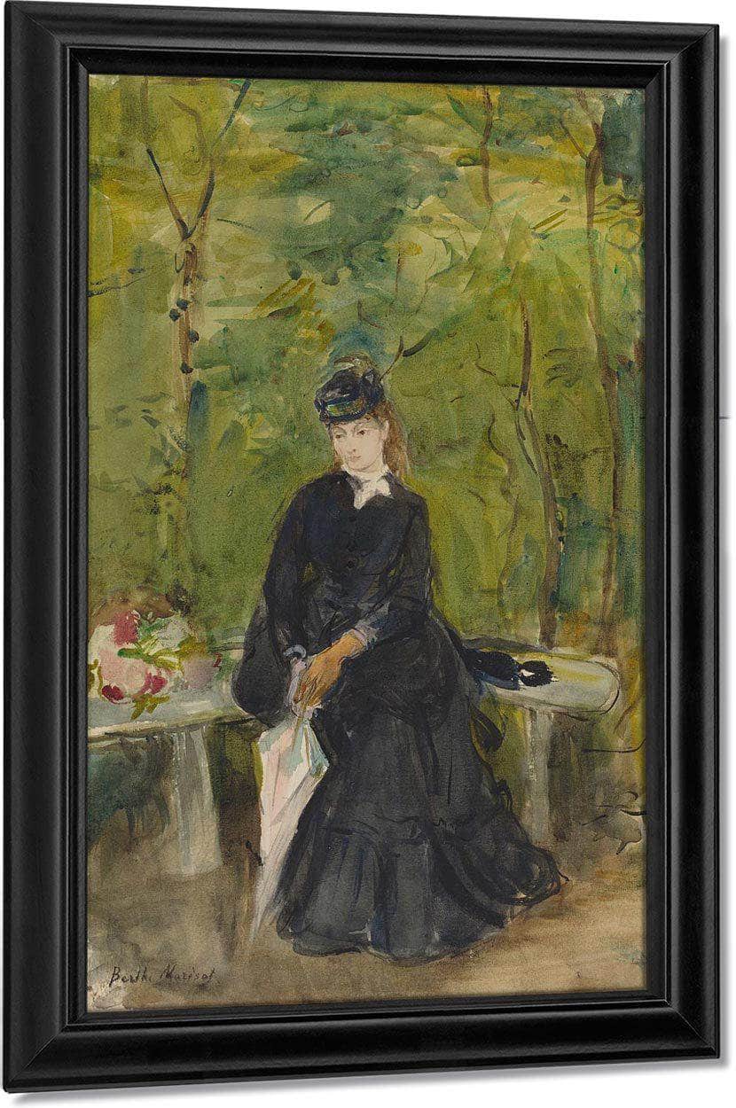 The Artist S Sister Edma Seated In A Park Berthe Morisot Fine Art Print