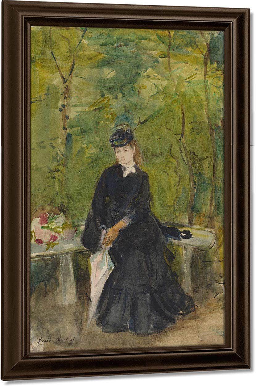 The Artist S Sister Edma Seated In A Park Berthe Morisot Fine Art Print