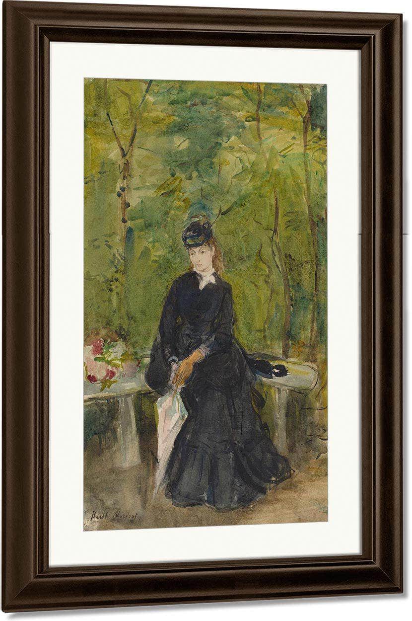 The Artist S Sister Edma Seated In A Park Berthe Morisot Fine Art Print