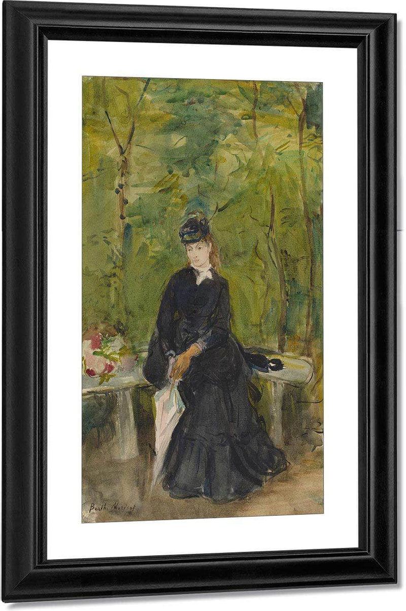 The Artist S Sister Edma Seated In A Park Berthe Morisot Fine Art Print