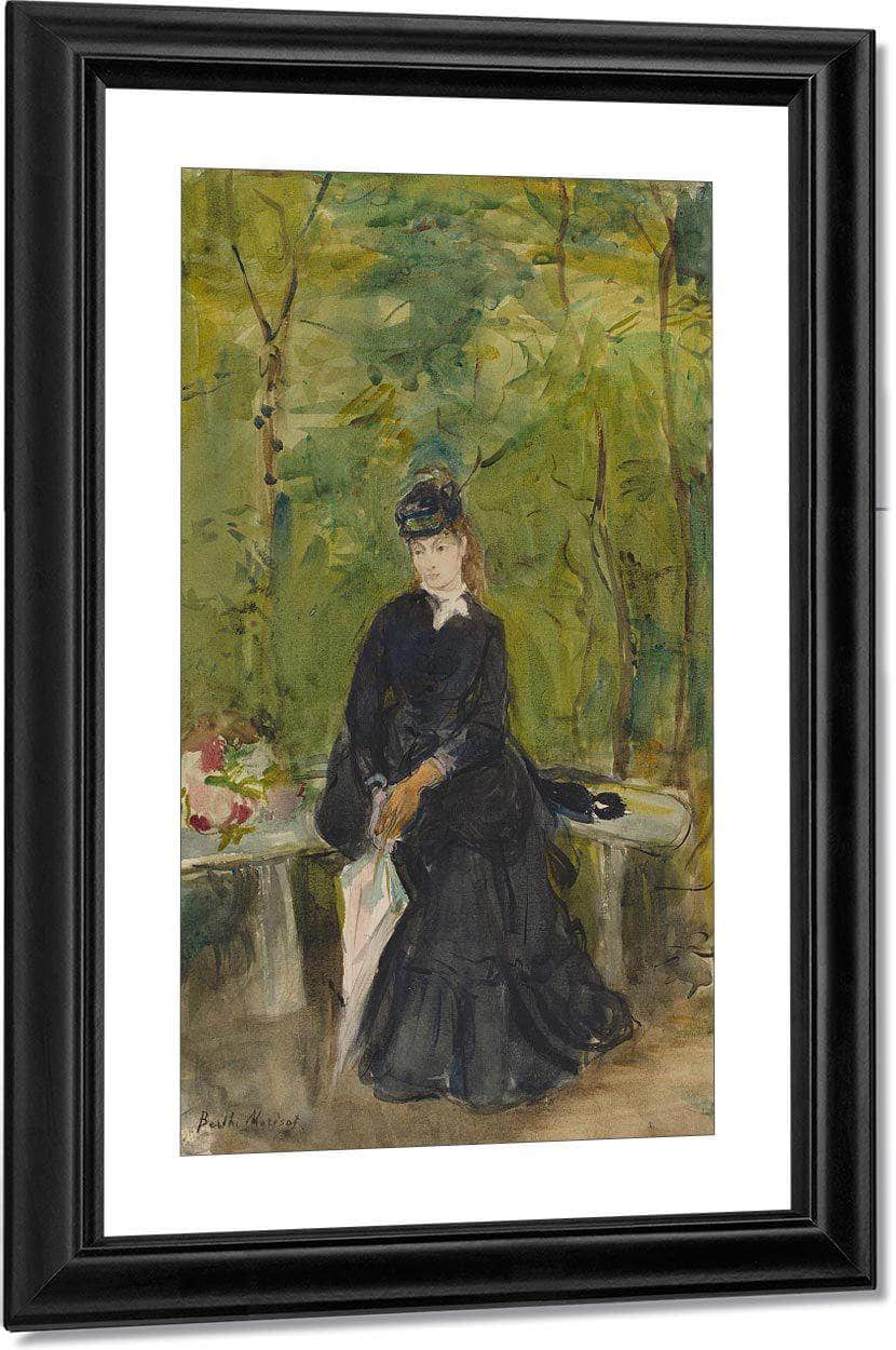The Artist S Sister Edma Seated In A Park Berthe Morisot Fine Art Print
