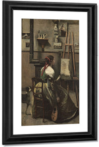 The Artist's Studio 1 By Jean Baptiste Camille Corot Fine Art Print