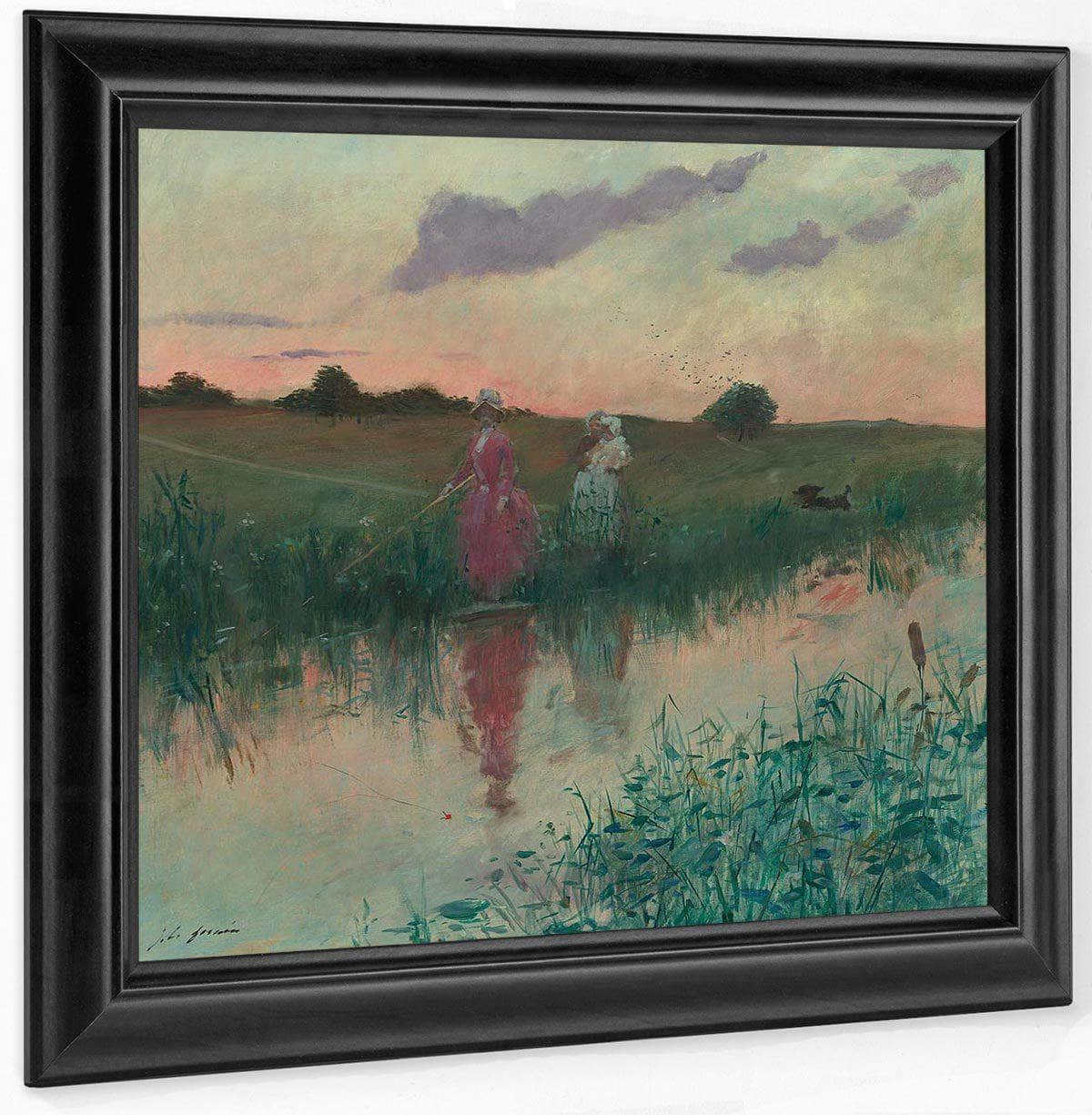 The Artist S Wife Fishing Jean Louis Forain Fine Art Print