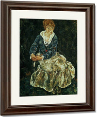 The Artist's Wife Seated By Egon Schiele Fine Art Print