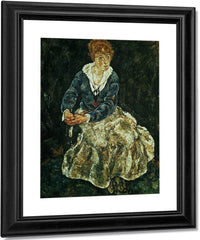 The Artist's Wife Seated By Egon Schiele Fine Art Print