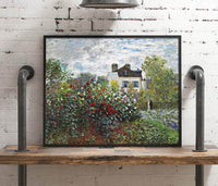 The Artists Garden In Argenteuil Painting Claude Monet Canvas Art Fine Art Print