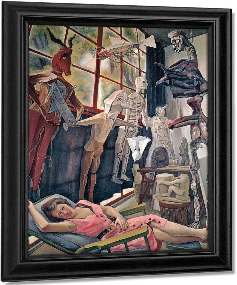 The Artists Studio By Diego Rivera Fine Art Print