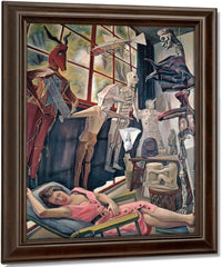 The Artists Studio By Diego Rivera Fine Art Print