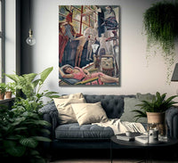 The Artists Studio By Diego Rivera Fine Art Print