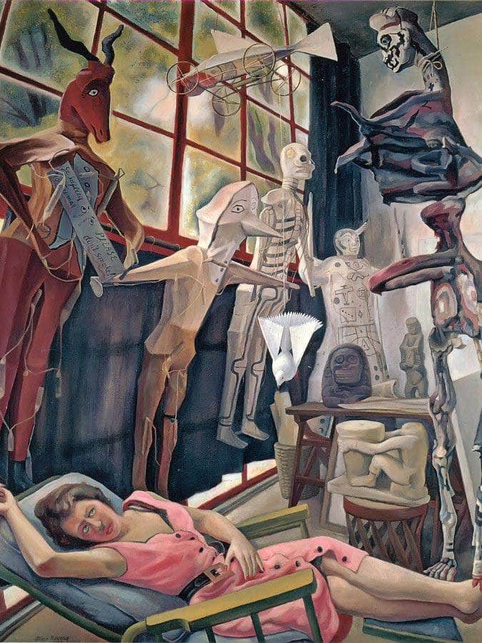 The Artists Studio By Diego Rivera Fine Art Print