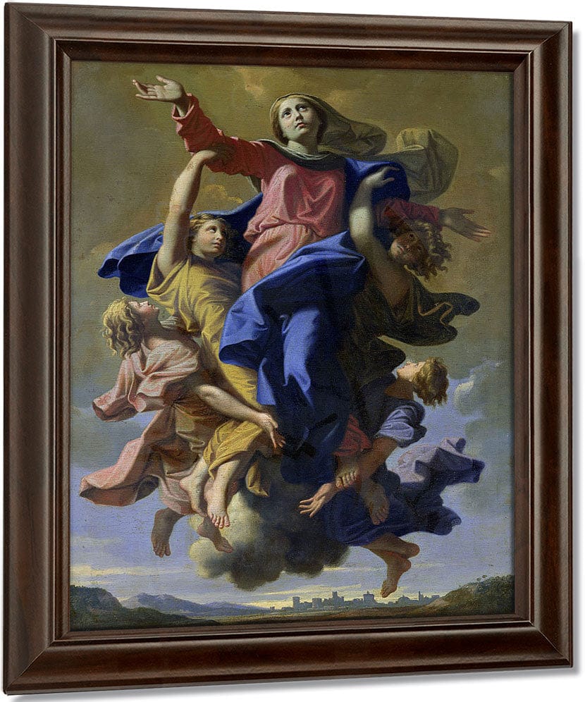 The Assumption Of The Virgin By Nicolas Poussin Fine Art Print