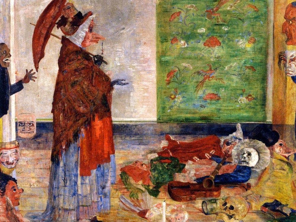 The Astonishment Of The Mask Wouse By James Ensor Fine Art Print