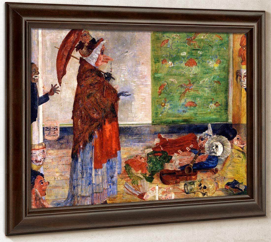 The Astonishment Of The Mask Wouse By James Ensor Fine Art Print