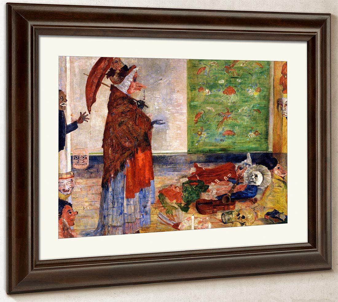The Astonishment Of The Mask Wouse By James Ensor Fine Art Print