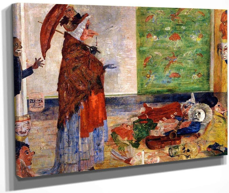 The Astonishment Of The Mask Wouse By James Ensor Fine Art Print