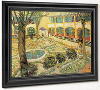 The Asylum Garden At Arles By Vincent Van Gogh Fine Art Print