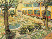 The Asylum Garden At Arles By Vincent Van Gogh Fine Art Print