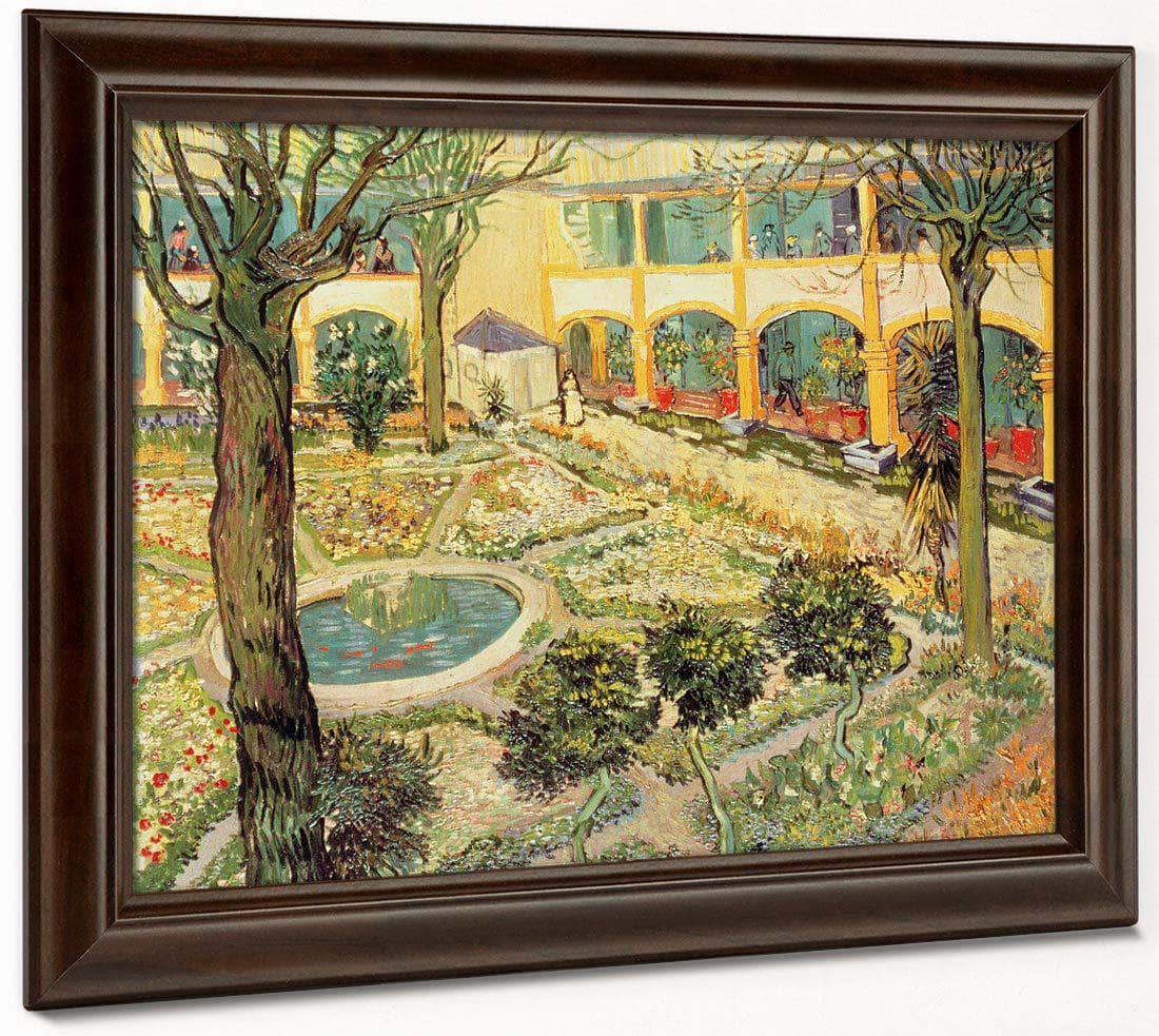 The Asylum Garden At Arles By Vincent Van Gogh Fine Art Print