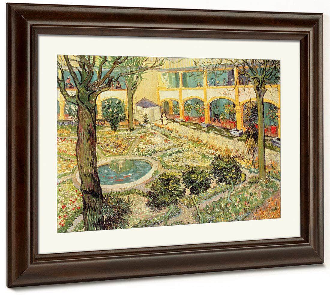 The Asylum Garden At Arles By Vincent Van Gogh Fine Art Print