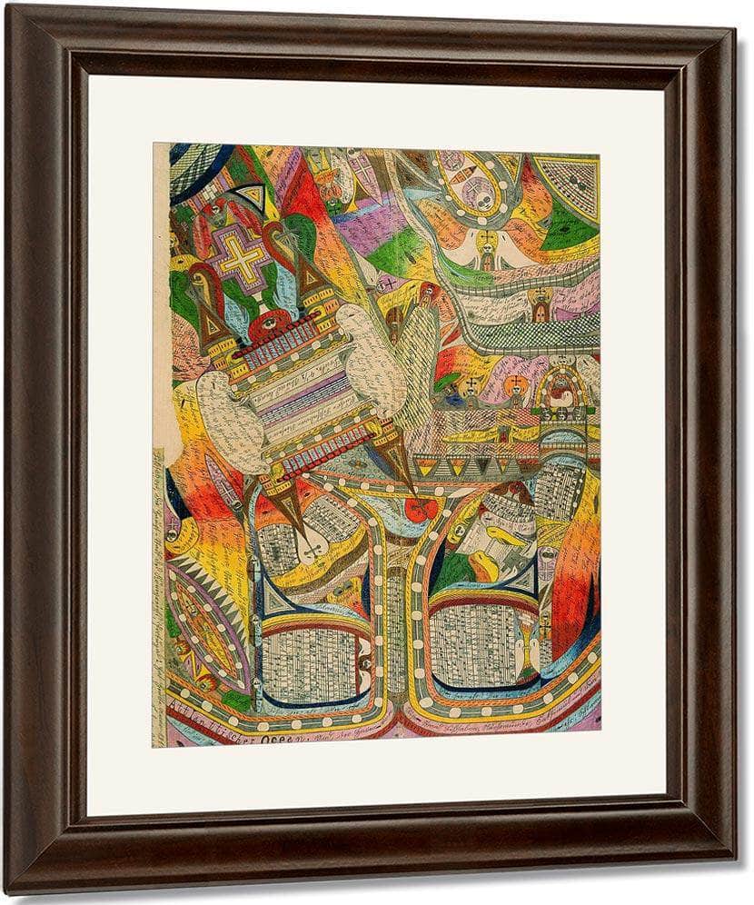 The Atlantic Ocean And The Harbor Of Cradle Beach 1911 By Adolf Wolfli Fine Art Print