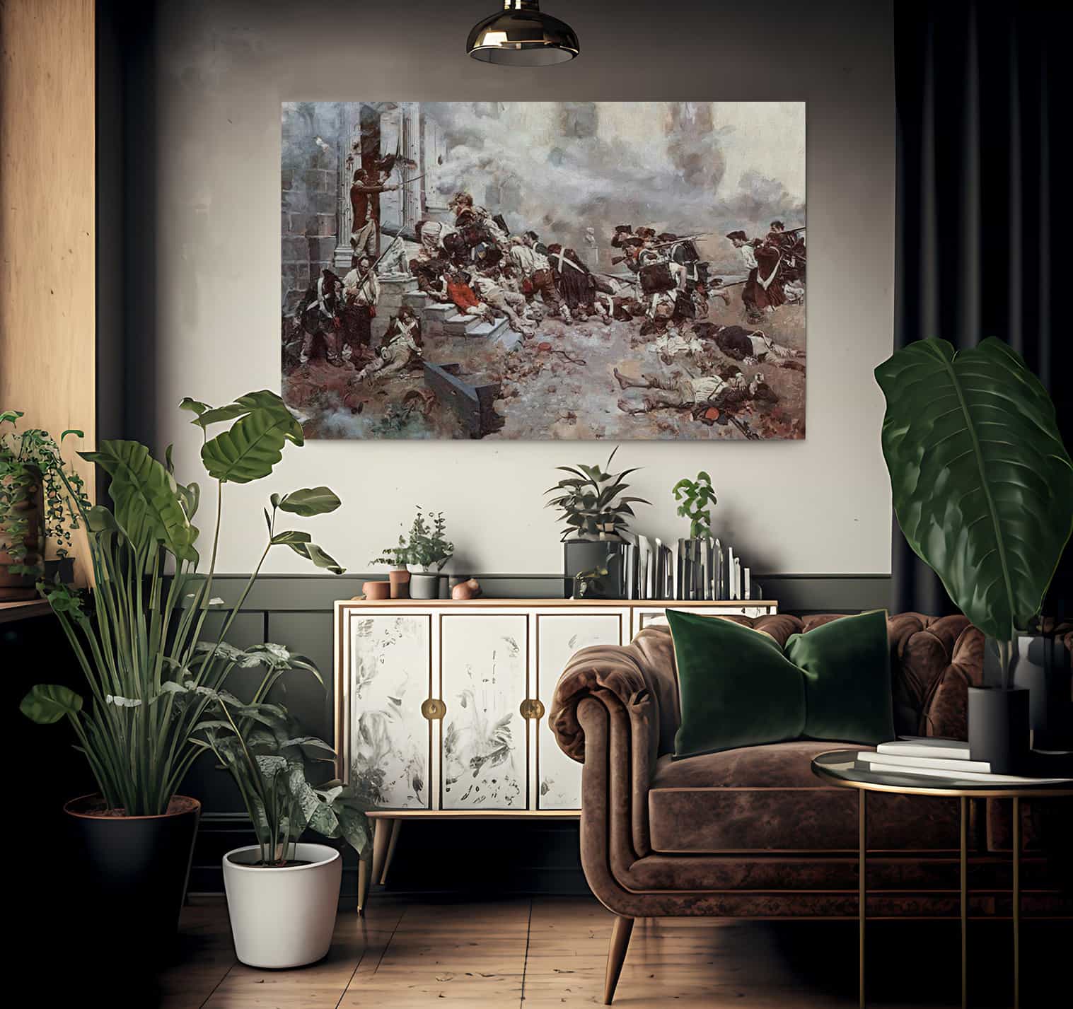 The Attack Upon The Chew House By Howard Pyle Fine Art Print