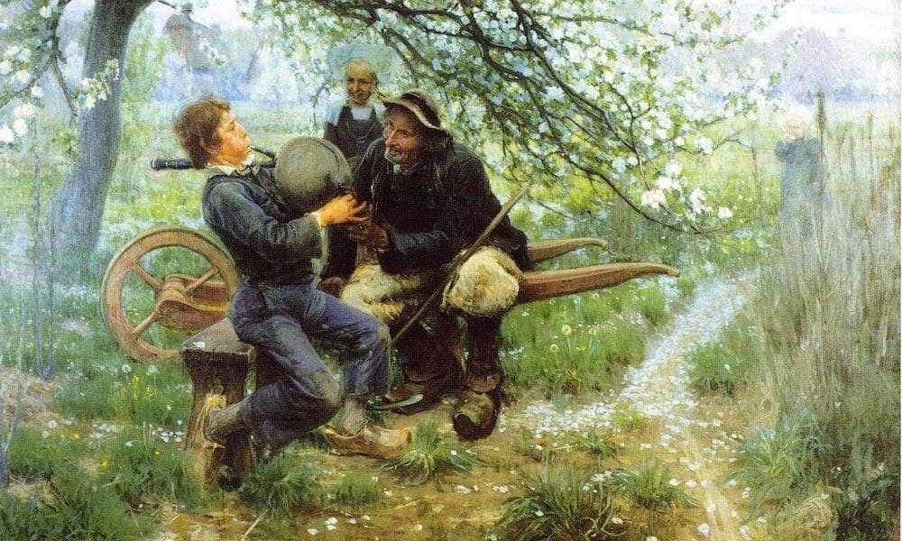 The Bagpipe Lesson By Henry Ossawa Tanner Fine Art Print