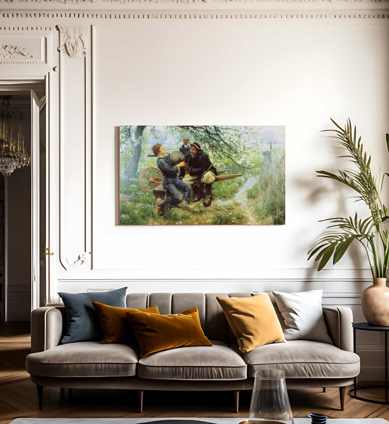 The Bagpipe Lesson By Henry Ossawa Tanner Fine Art Print