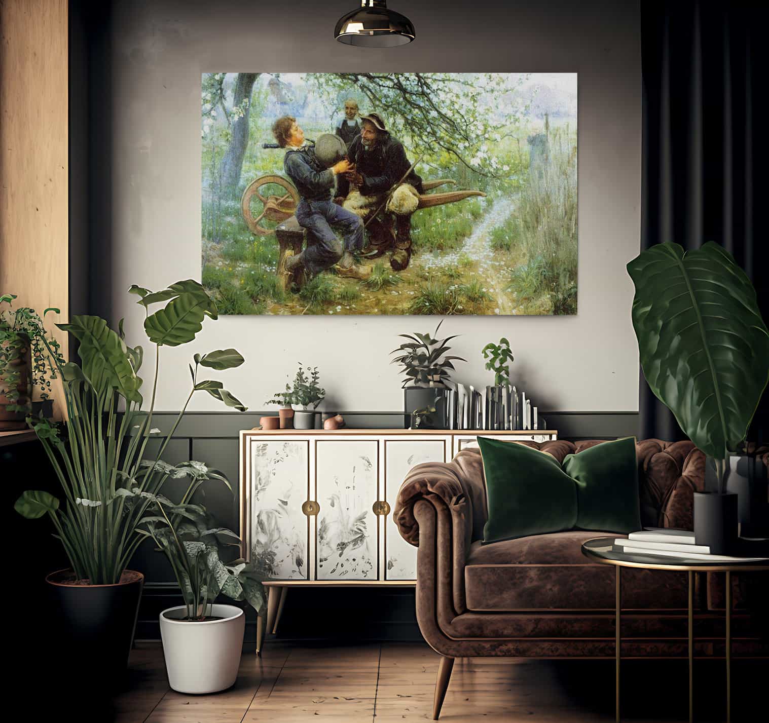 The Bagpipe Lesson By Henry Ossawa Tanner Fine Art Print