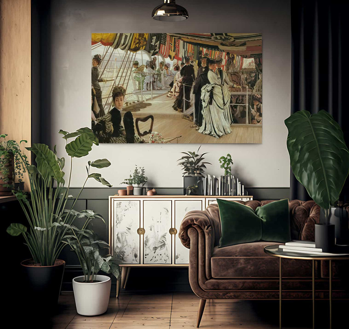 The Ball On Shipboard By James Tissot Fine Art Print