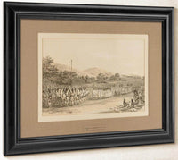 The Ball Play Dance  No. 22 By George Catlin Fine Art Print