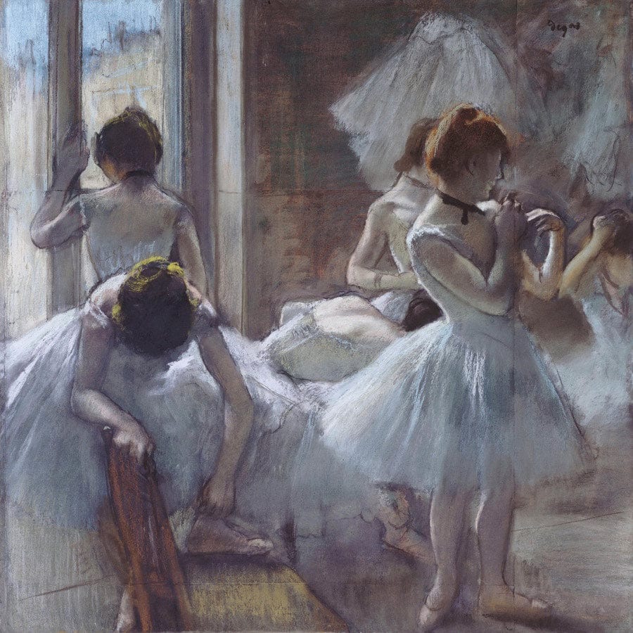 The Ballet Class By Edgar Degas Fine Art Print