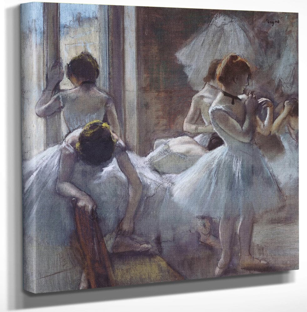 The Ballet Class By Edgar Degas Fine Art Print