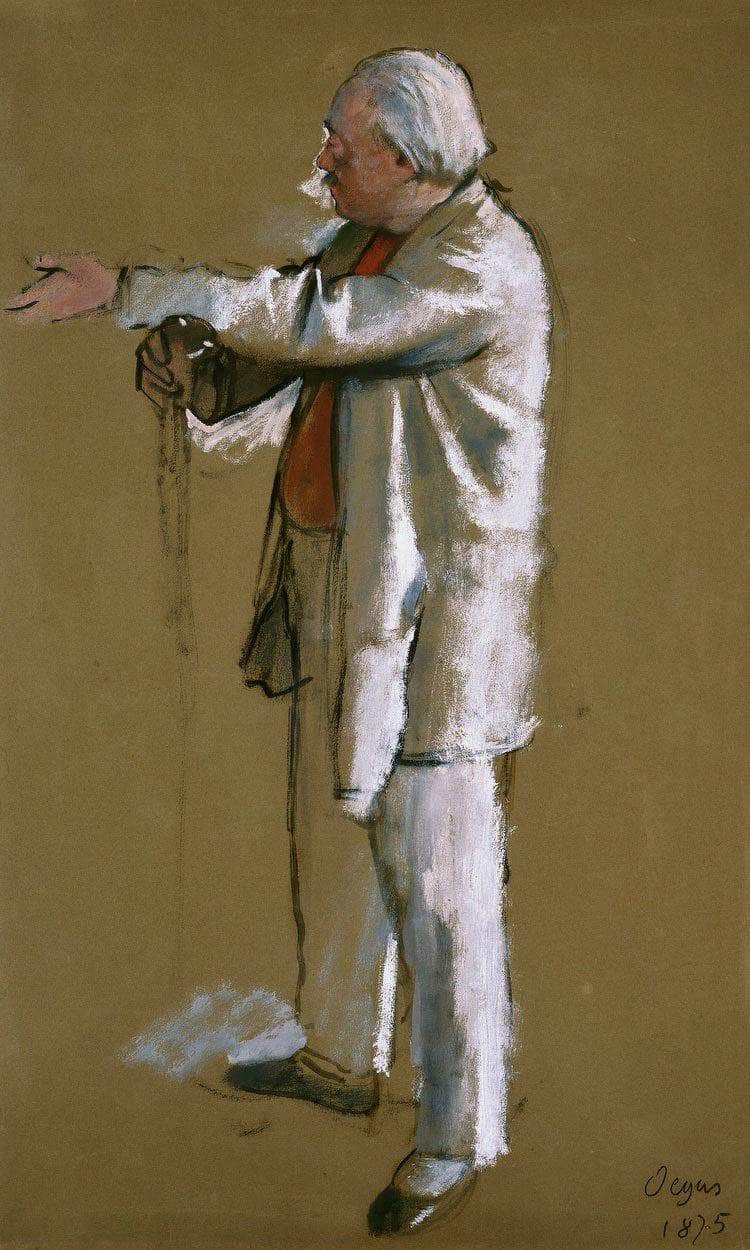 The Ballet Master, Jules Perrot By Edgar Degas Fine Art Print