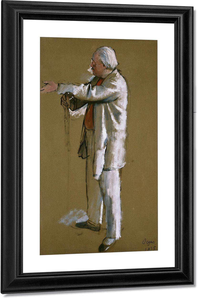 The Ballet Master, Jules Perrot By Edgar Degas Fine Art Print
