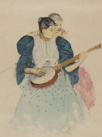 The Banjo Lesson By Mary Cassatt Fine Art Print