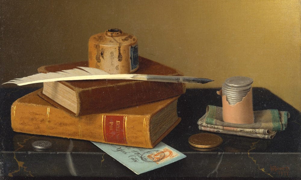 The Banker's Table By William Michael Harnett Fine Art Print