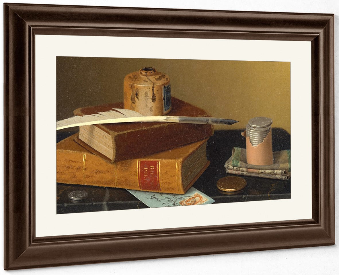 The Banker's Table By William Michael Harnett Fine Art Print
