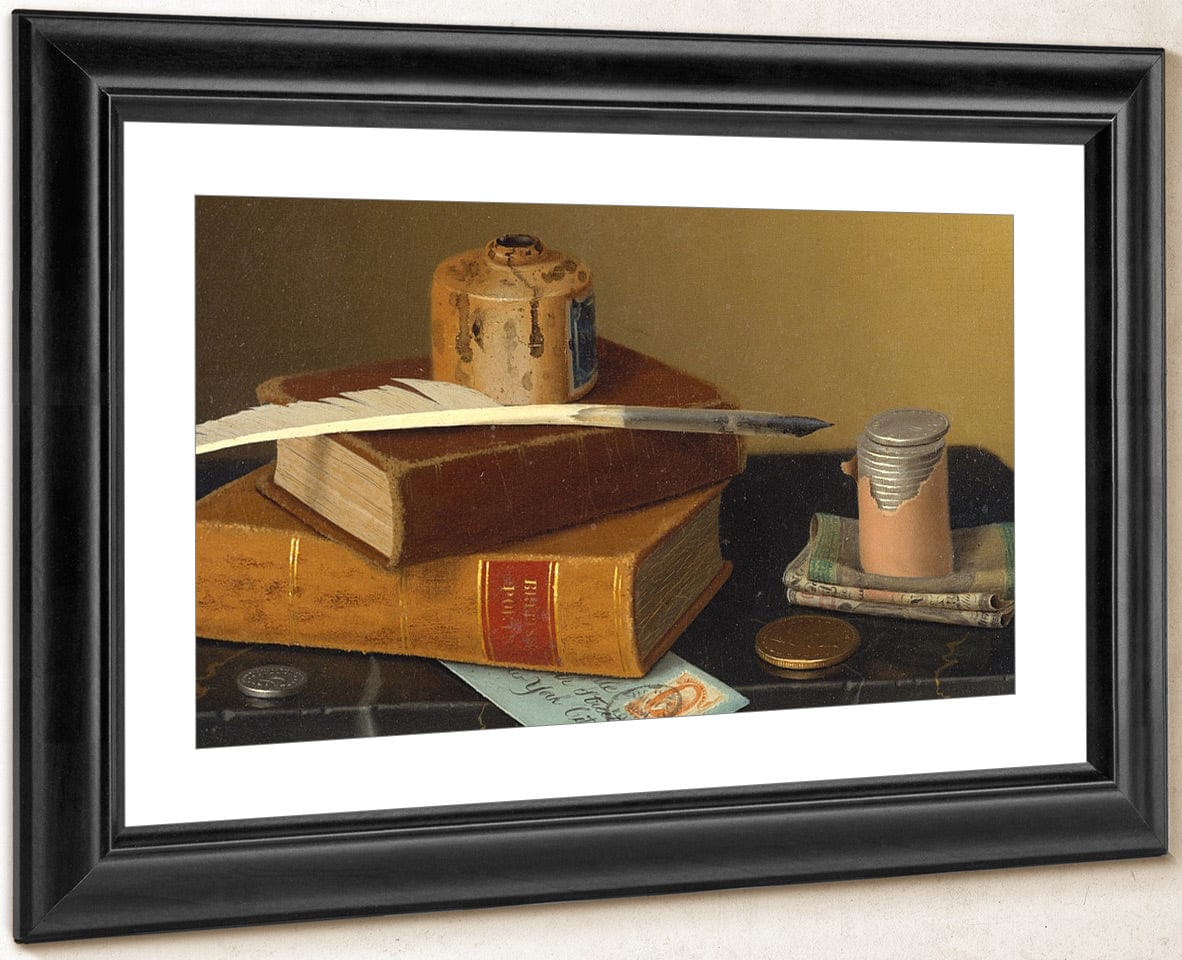 The Banker's Table By William Michael Harnett Fine Art Print