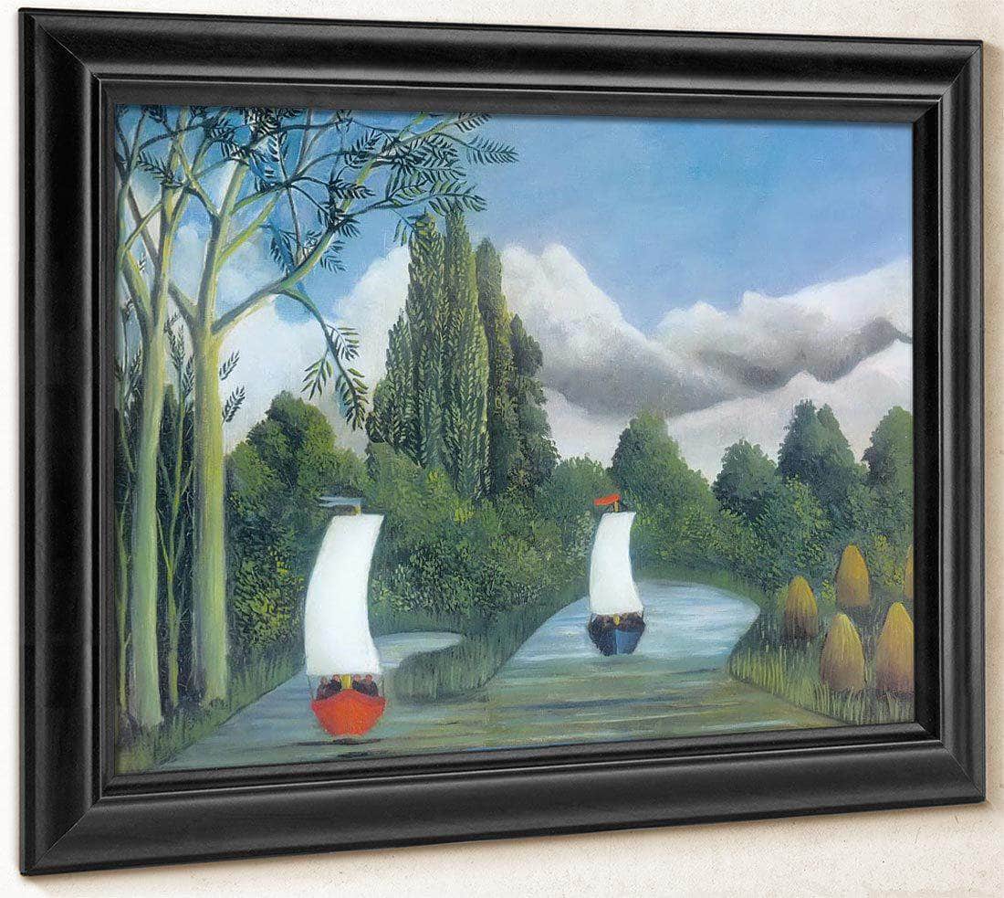 The Banks Of The Oise About 1908  By Henri Rousseau Fine Art Print