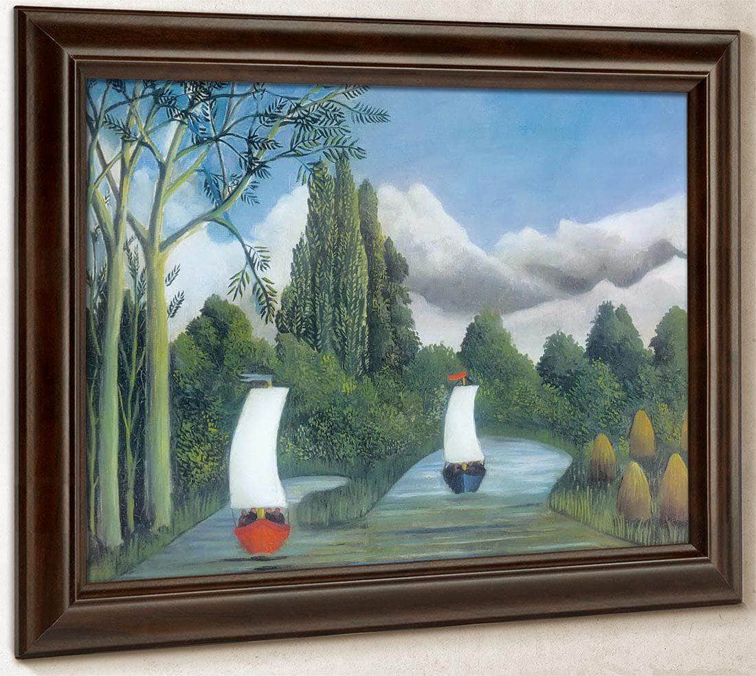 The Banks Of The Oise About 1908  By Henri Rousseau Fine Art Print